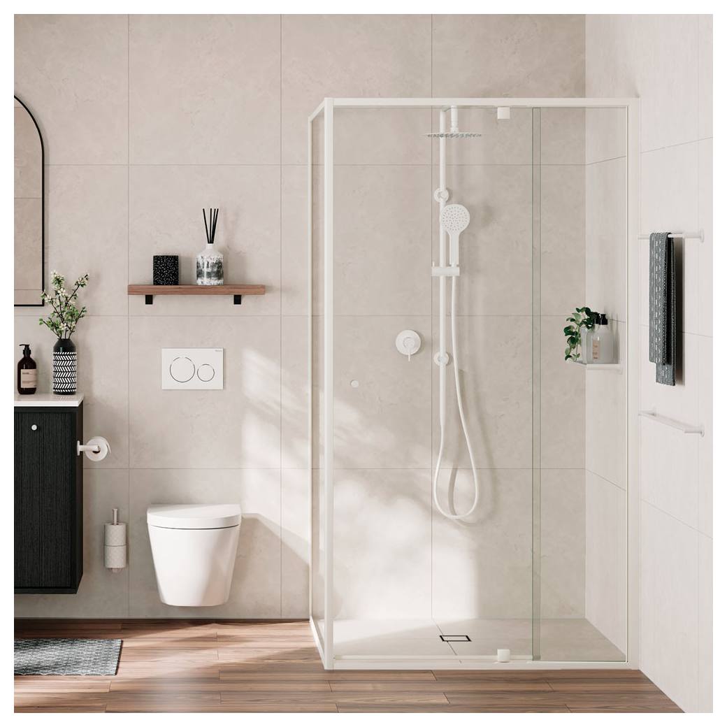 Kaya Twin Shower, Matte White