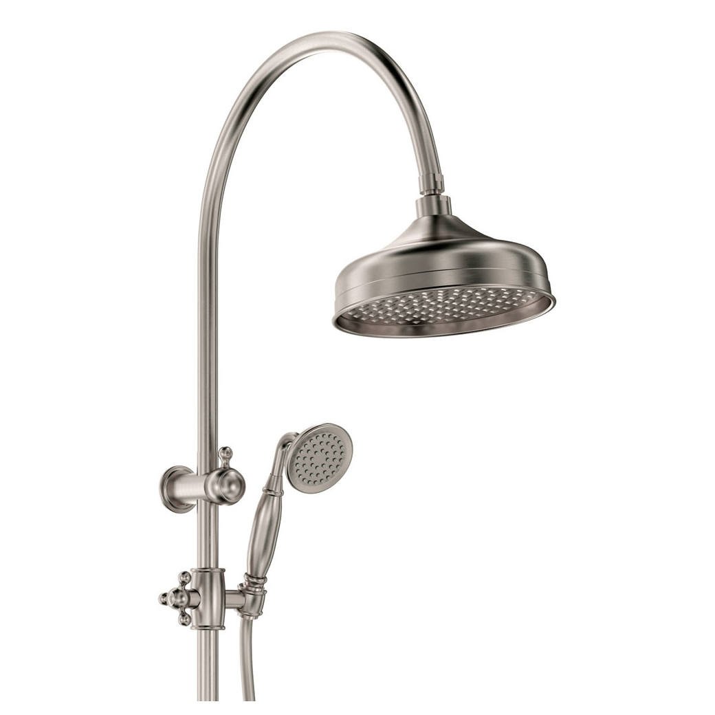 Lillian Twin Shower, Brushed Nickel
