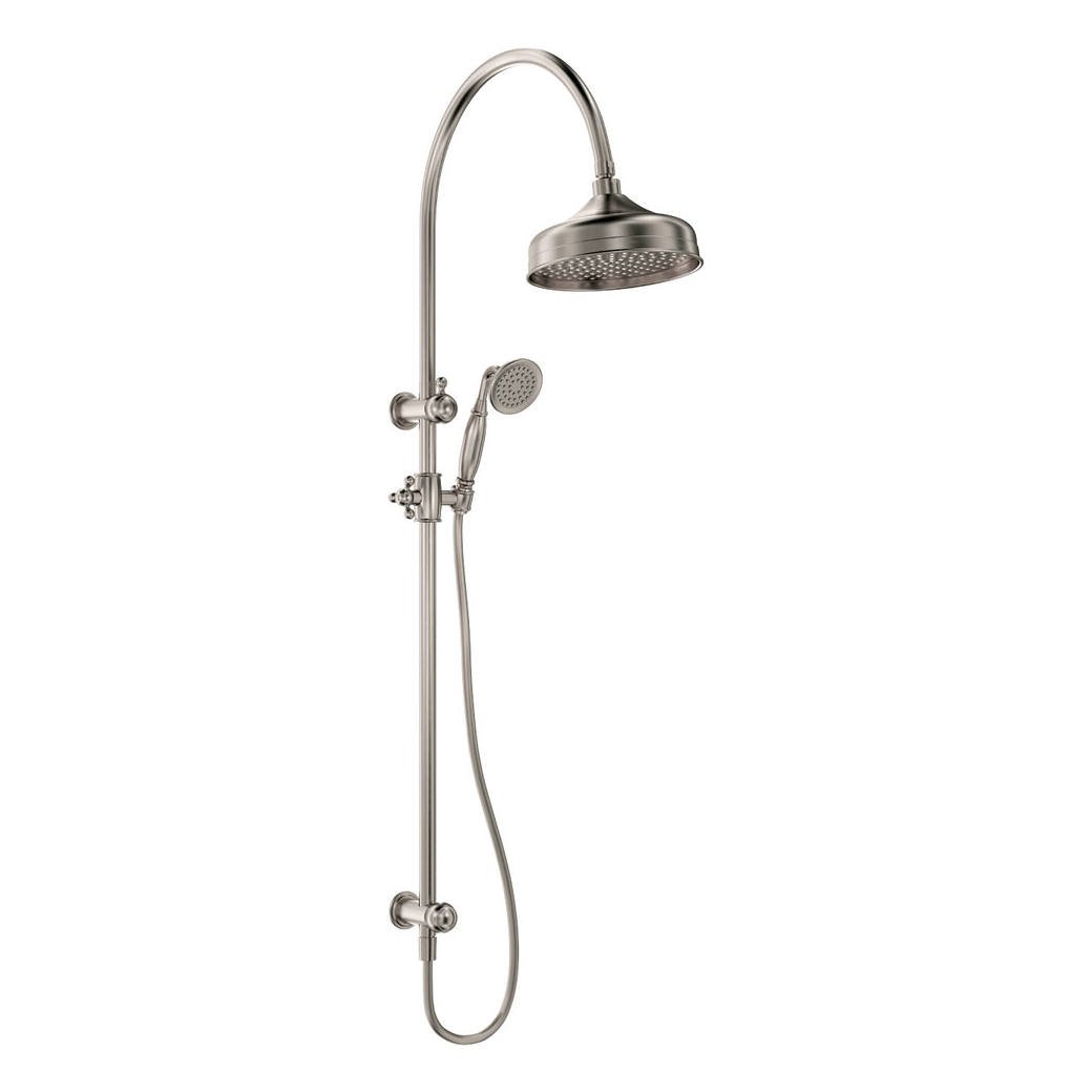 Lillian Twin Shower, Brushed Nickel