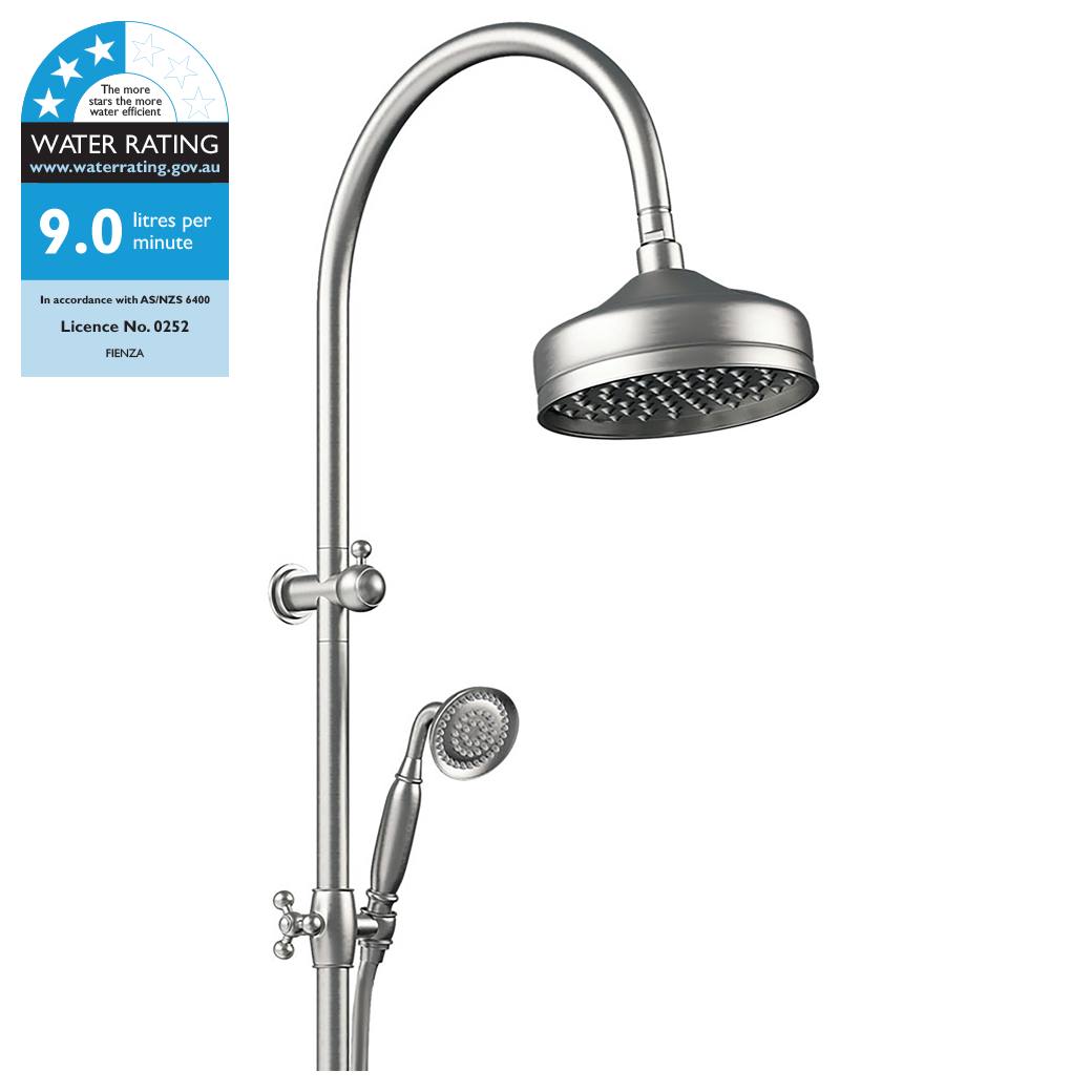 Lillian Twin Shower, Brushed Nickel