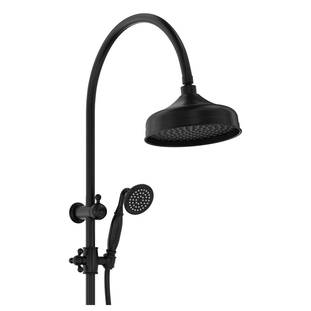 Lillian Twin Shower, Matte Black