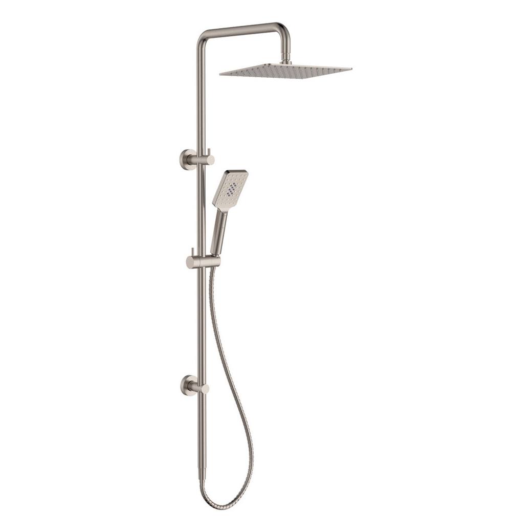 Tono Twin Shower, Brushed Nickel