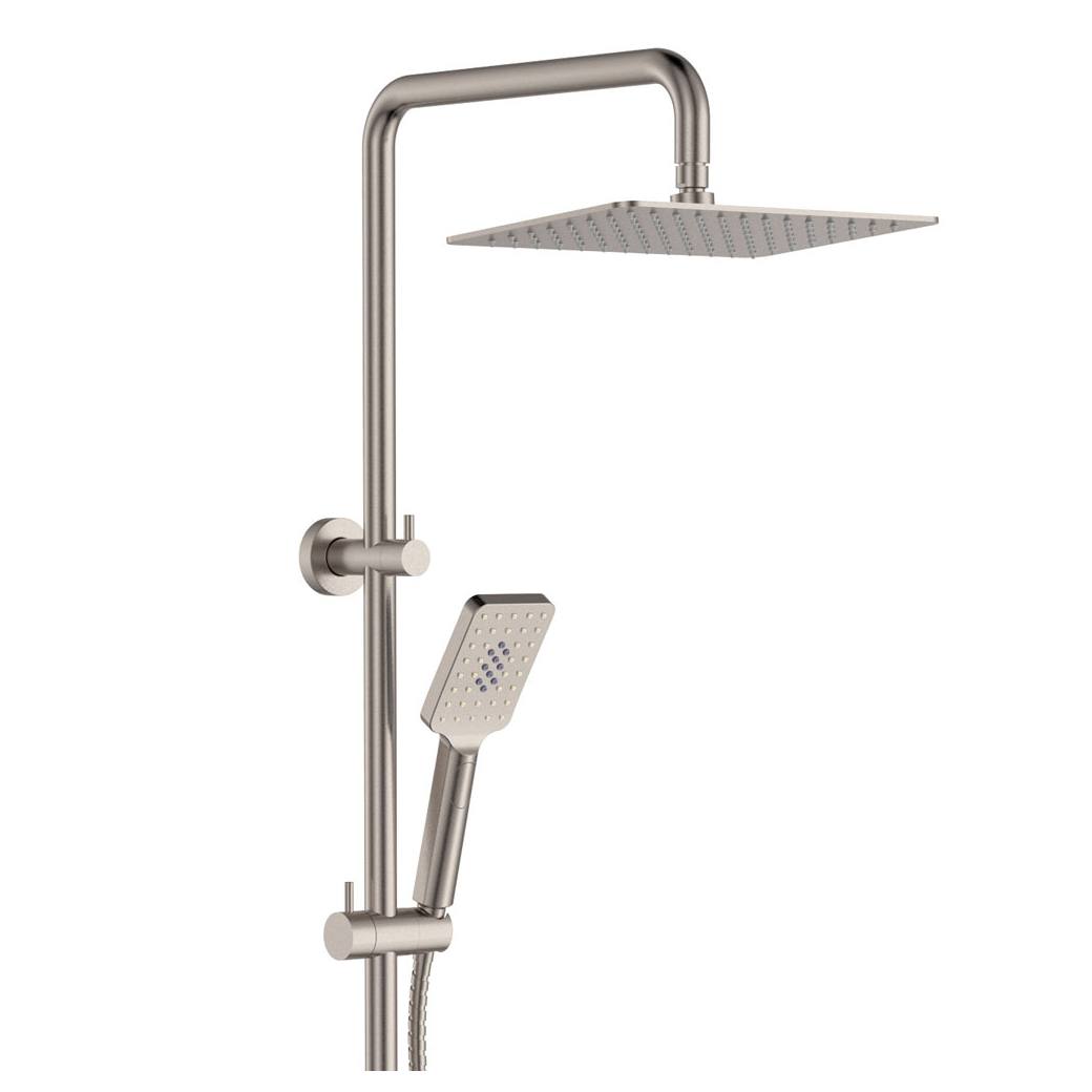Tono Twin Shower, Brushed Nickel