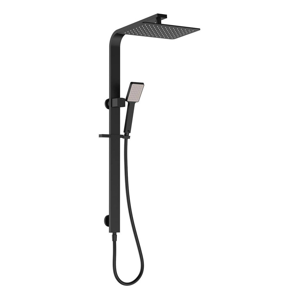 Koko Deluxe Twin Shower, Matte Black