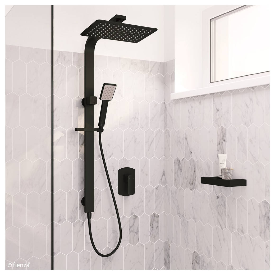 Koko Deluxe Twin Shower, Matte Black