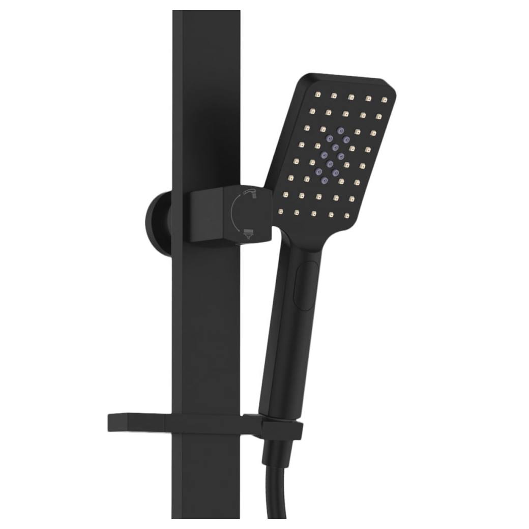 Tono Deluxe Twin Shower, Matte Black