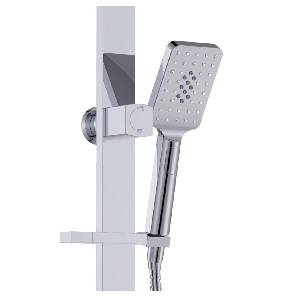 Tono Deluxe Twin Shower, Chrome