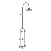 Lillian Exposed Rail Shower & Bath Set, Brushed Nickel