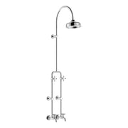 Lillian Exposed Rail Shower & Bath Set, Chrome