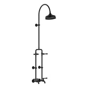 Lillian Lever Exposed Rail Shower & Bath Set, Matte Black