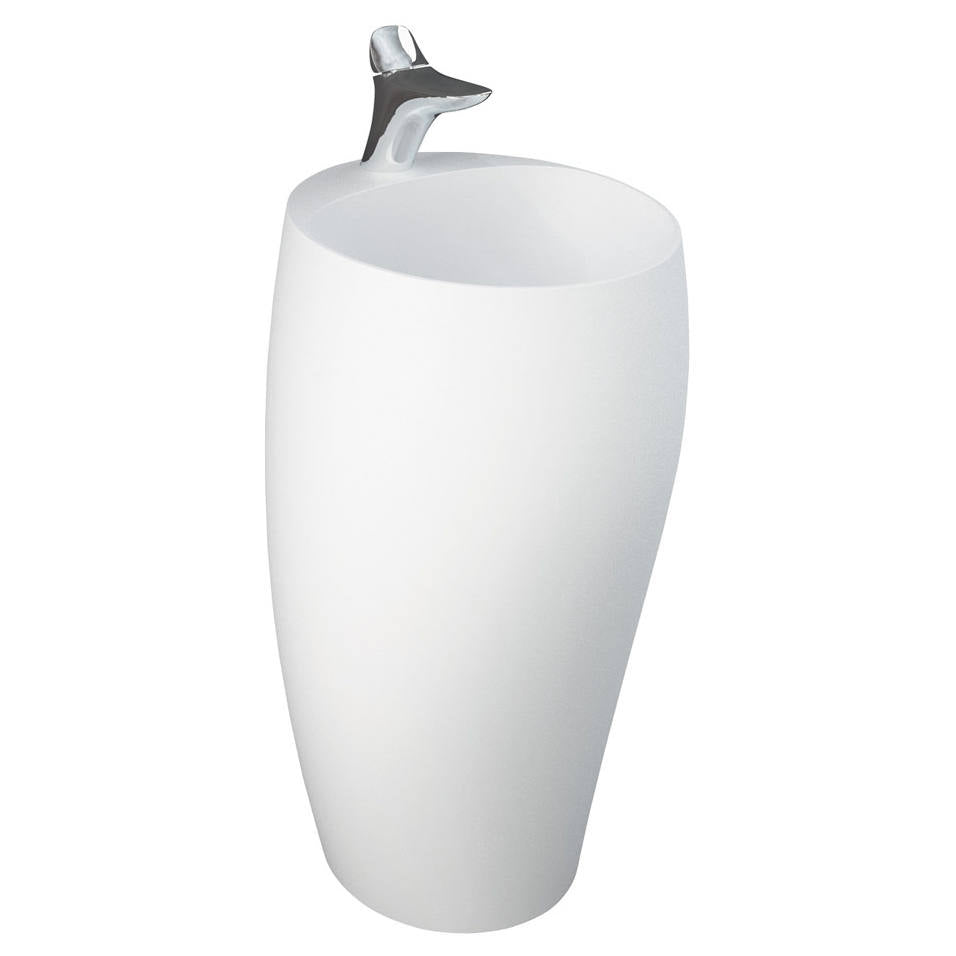 RAK Cloud Freestanding Basin, Matte White