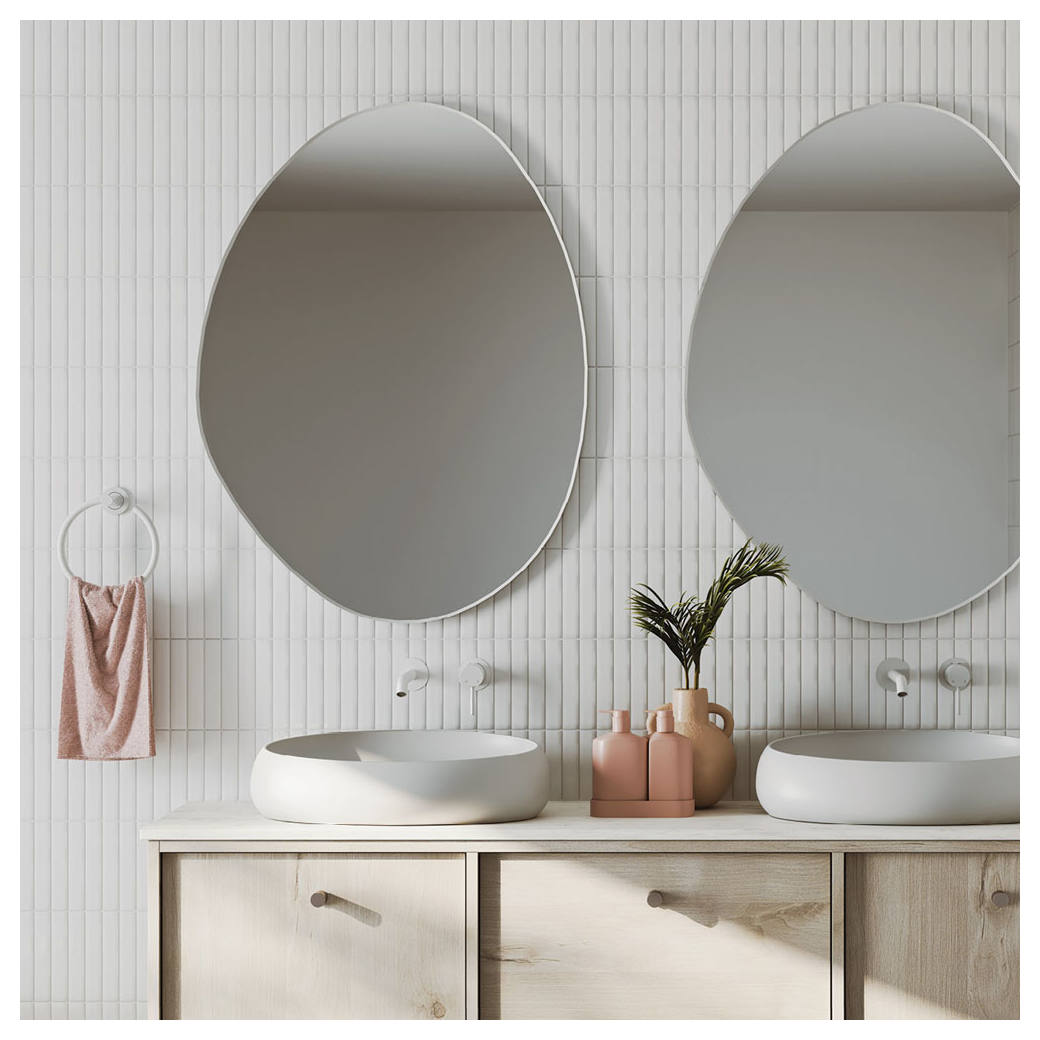 RAK Cloud Above Counter Basin, Matte White
