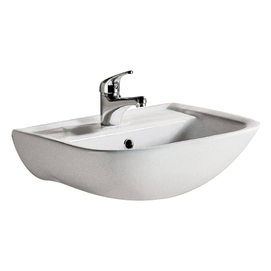 RAK Lara Wall Basin, 3TH, Gloss White