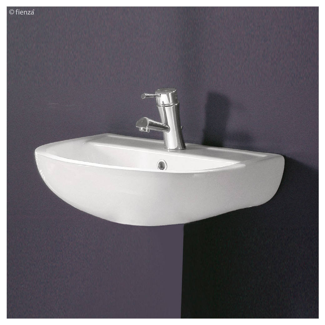 RAK Compact 450 Wall Basin, 1TH, Gloss White