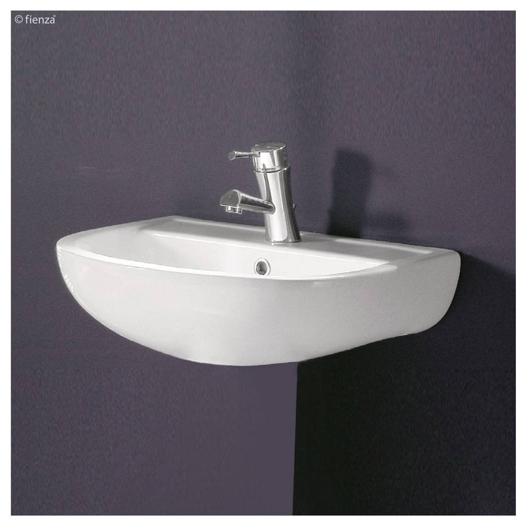 RAK Compact 450 Wall Basin, 3TH, Gloss White