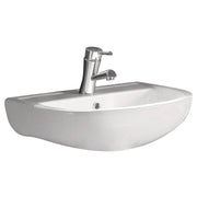 RAK Compact 550 Wall Basin, 1TH, Gloss White