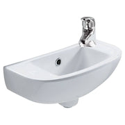 RAK Compact Slim Wall Basin, Gloss White