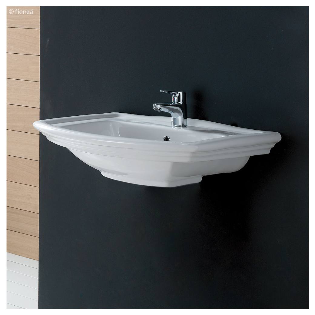 RAK Washington Wall Basin, 3TH, Gloss White