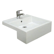 RAK Nova Semi-Recessed Basin, 3TH, Gloss White