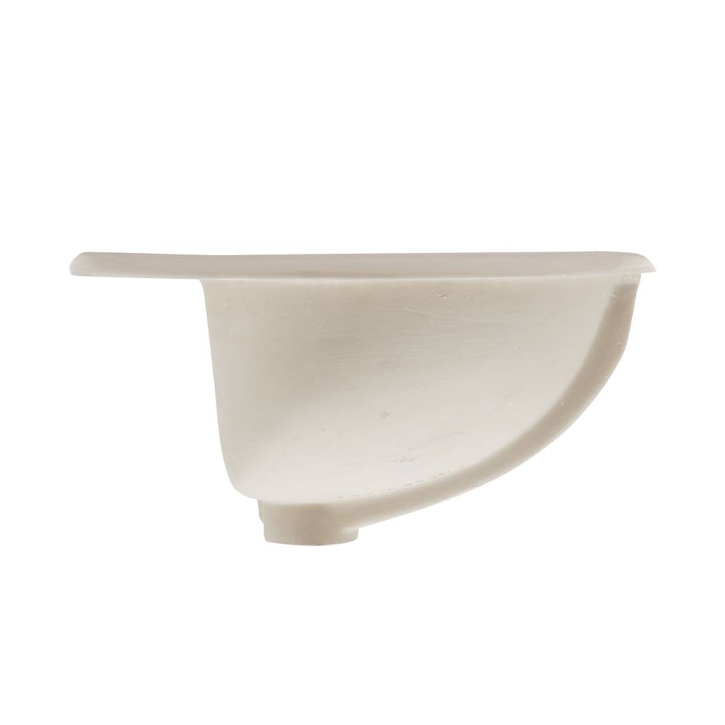 RAK Jessica Ivory Fully-Inset Basin, 3TH, Gloss Ivory
