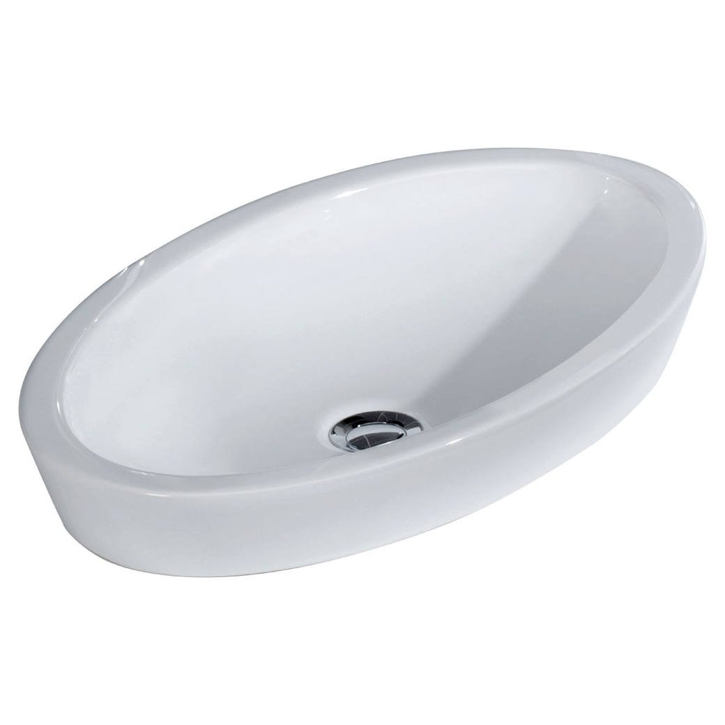 RAK Resort Semi-Inset Basin, Gloss White