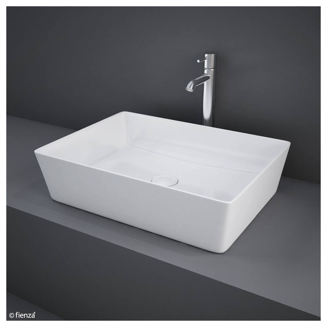 RAK Feeling Rectangular Above Counter Basin, Alpine White