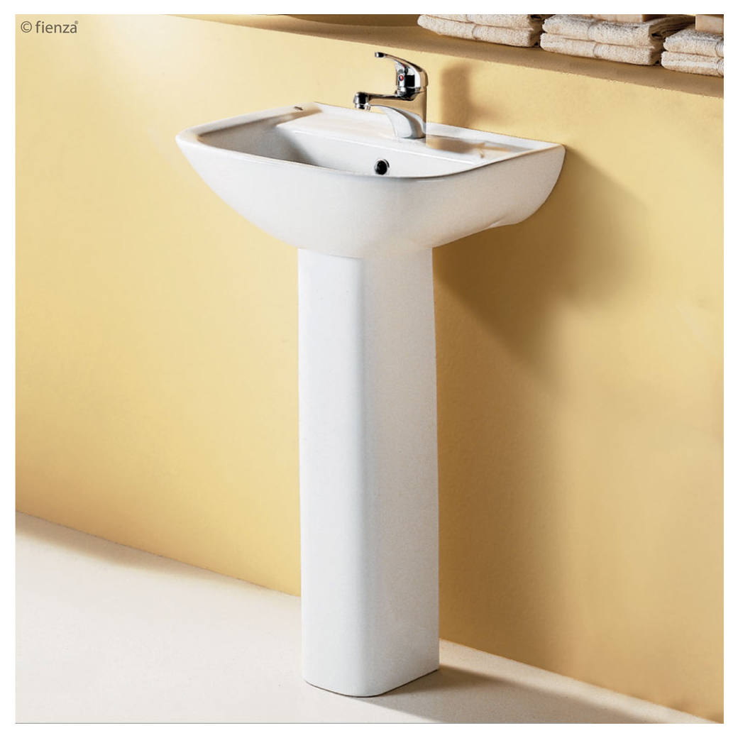 RAK Lara Pedestal Basin, 1TH, Gloss White