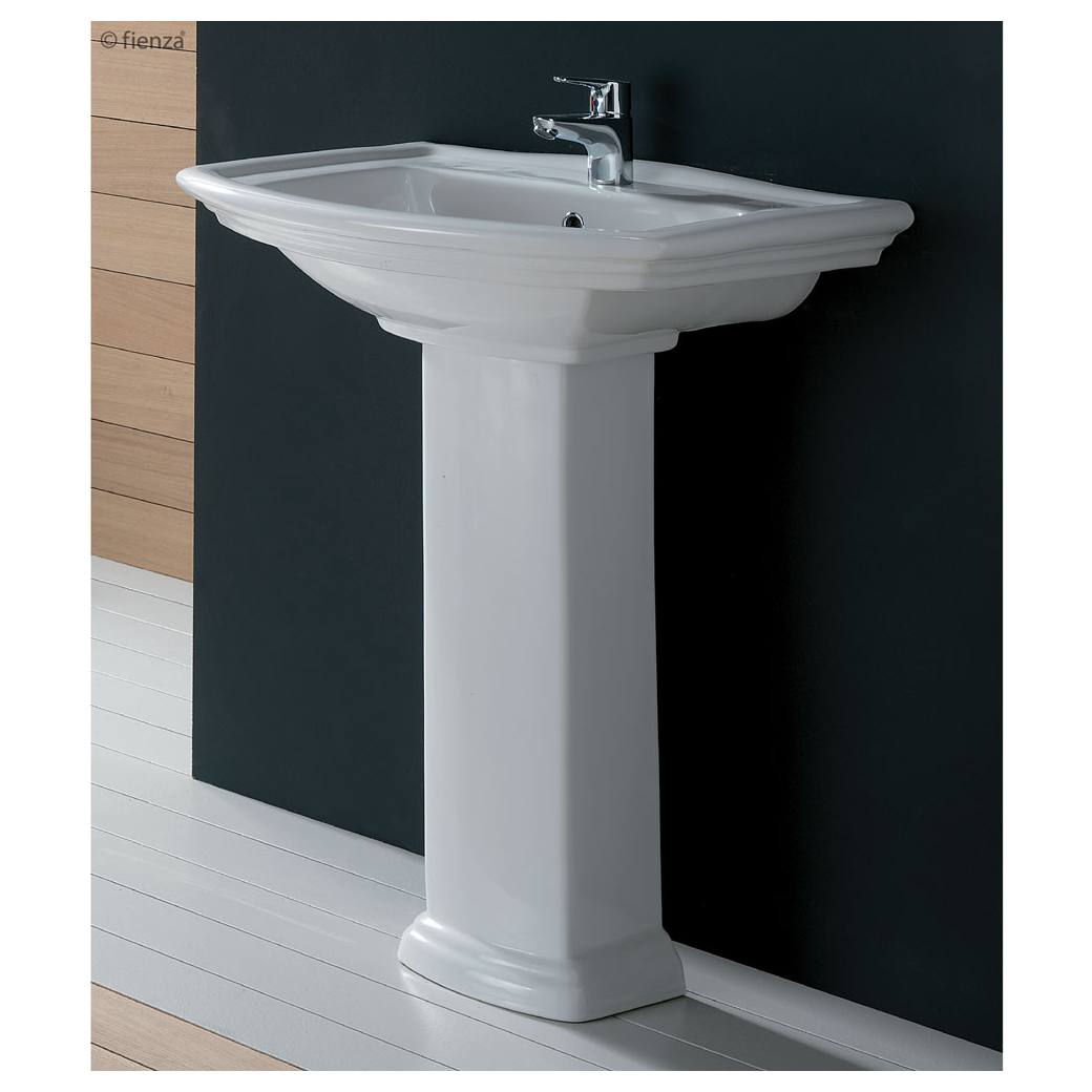 RAK Washington Pedestal Basin, 3TH, Gloss White