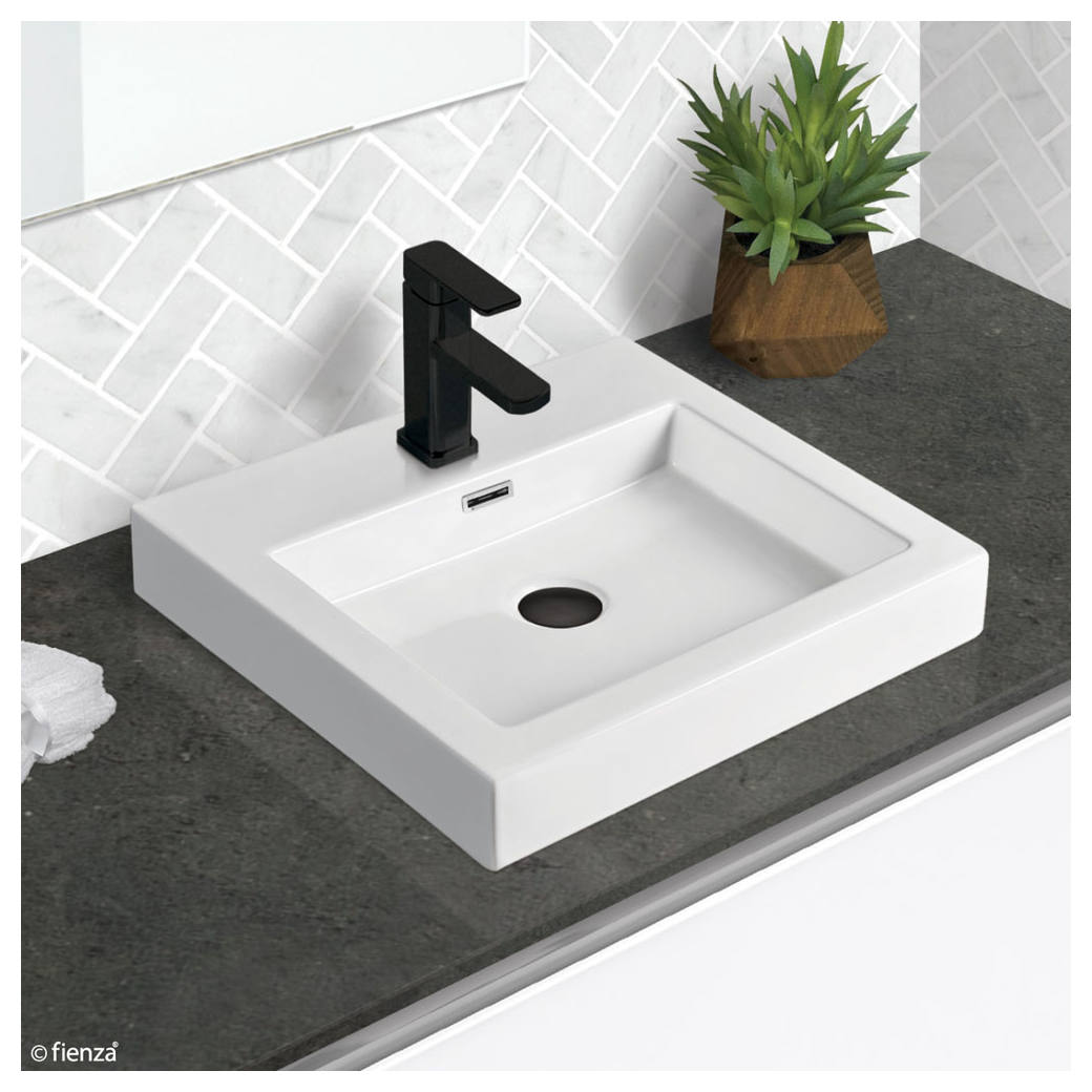 Como Above Counter Basin, Gloss White