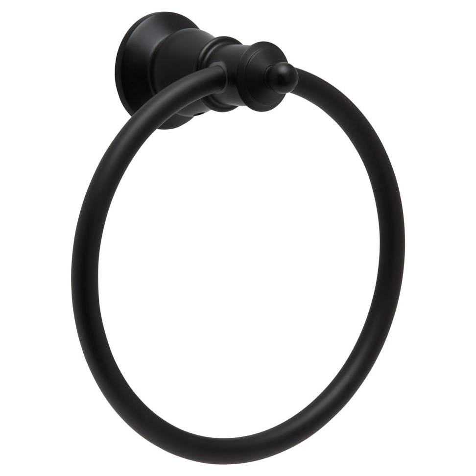 Lillian Towel Ring Matte Black