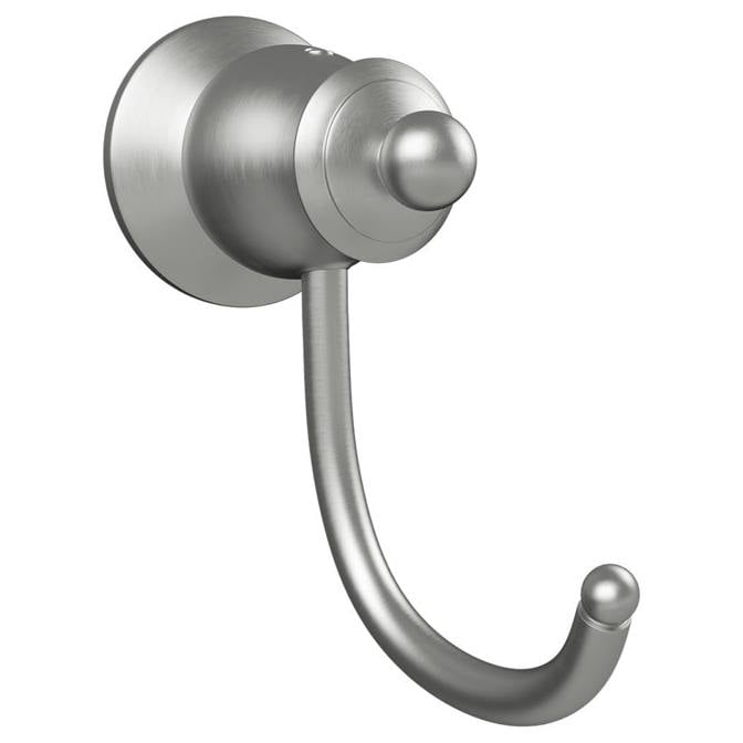 Lillian Robe Hook, Brushed Nickel