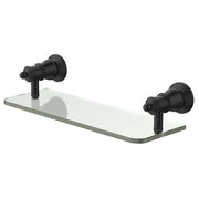 Lillian Glass Shelf, Matte Black