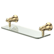 Lillian Glass Shelf Urban Brass