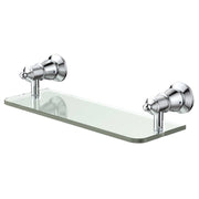 Lillian Glass Shelf Chrome
