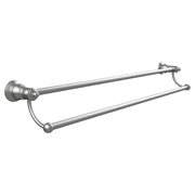 Lillian Double Towel Rail, Brushed Nickel