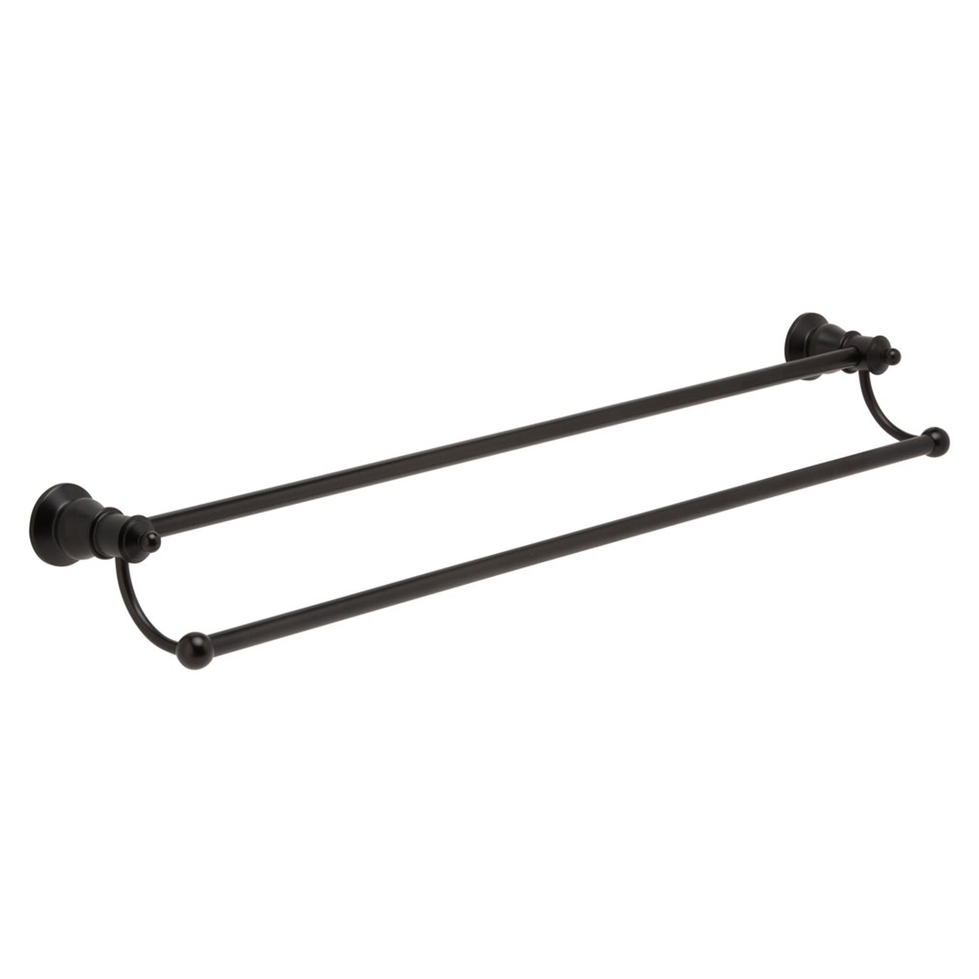 Lillian Double Towel Rail, Matte Black