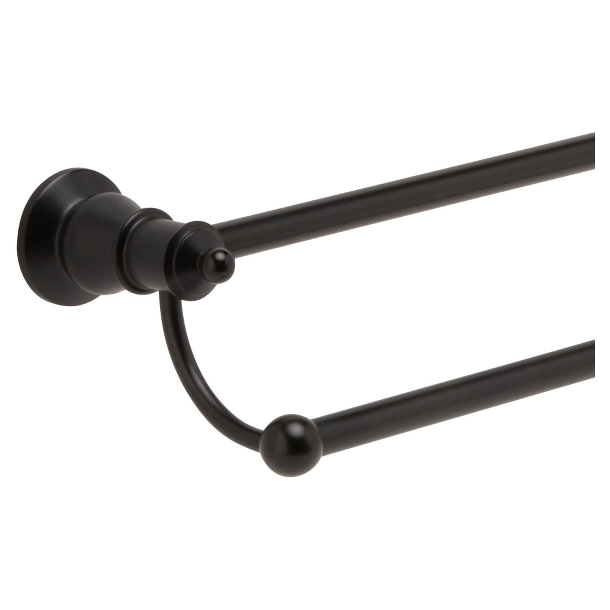 Lillian Double Towel Rail, Matte Black