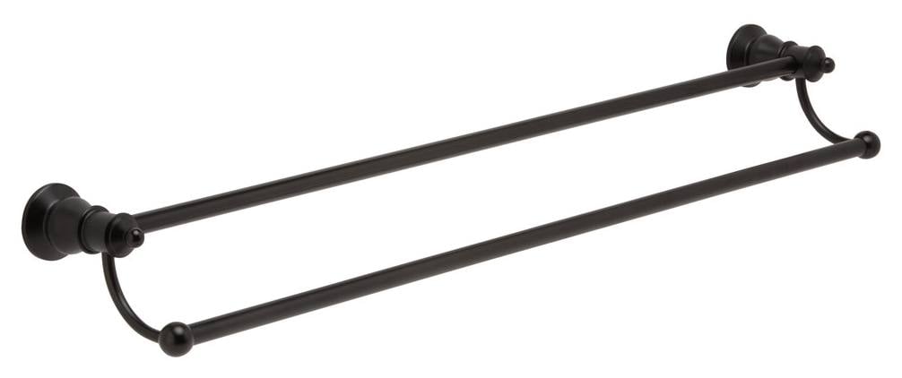 Lillian Double Towel Rail, Brushed Nickel