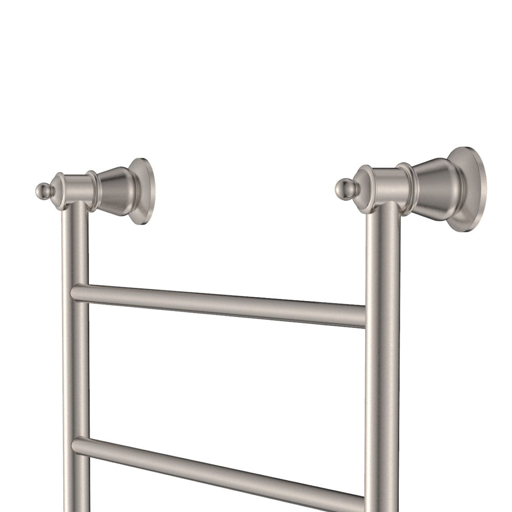 Lillian 600x1200mm Heated Towel Rail, Brushed Nickel