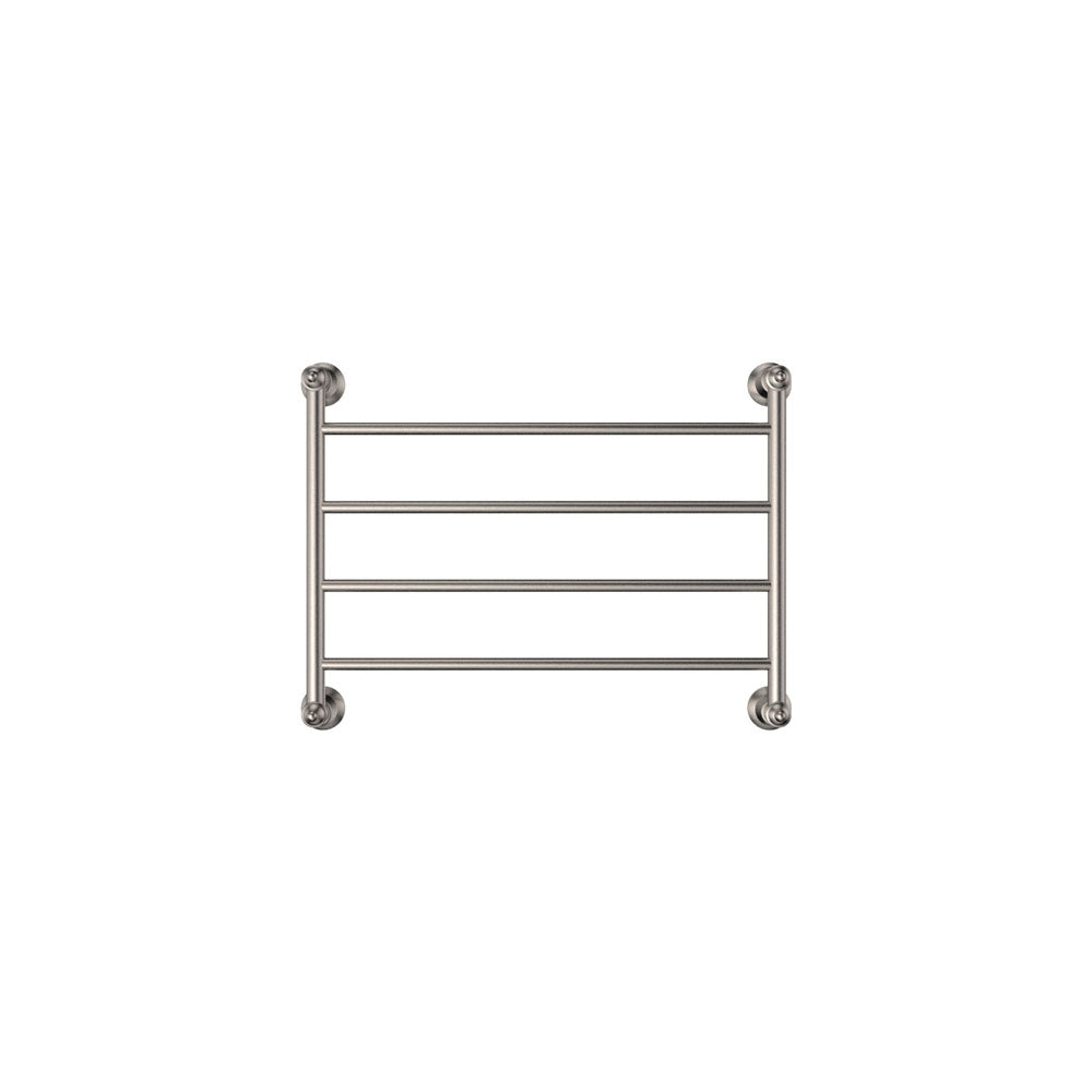 Lillian 600x450mm Heated Towel Rail, Brushed Nickel
