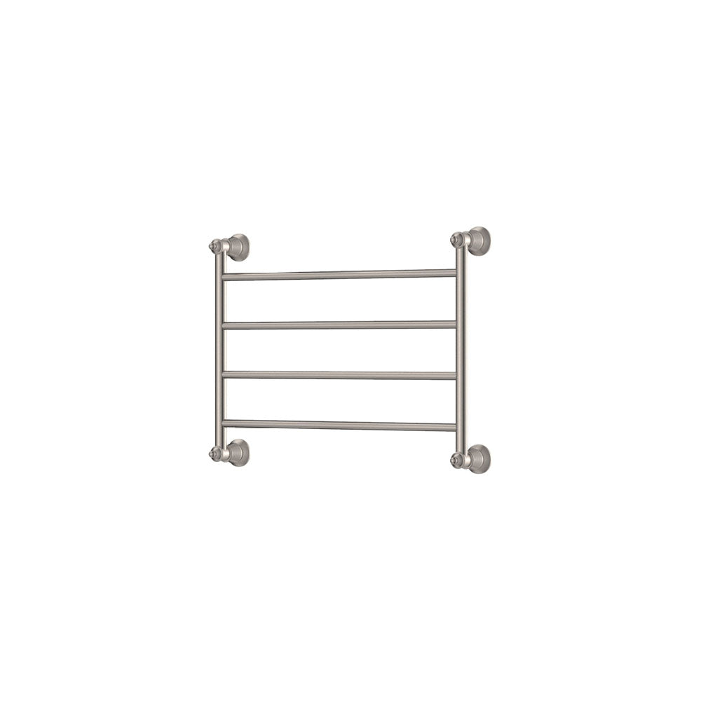 Lillian 600x450mm Heated Towel Rail, Brushed Nickel