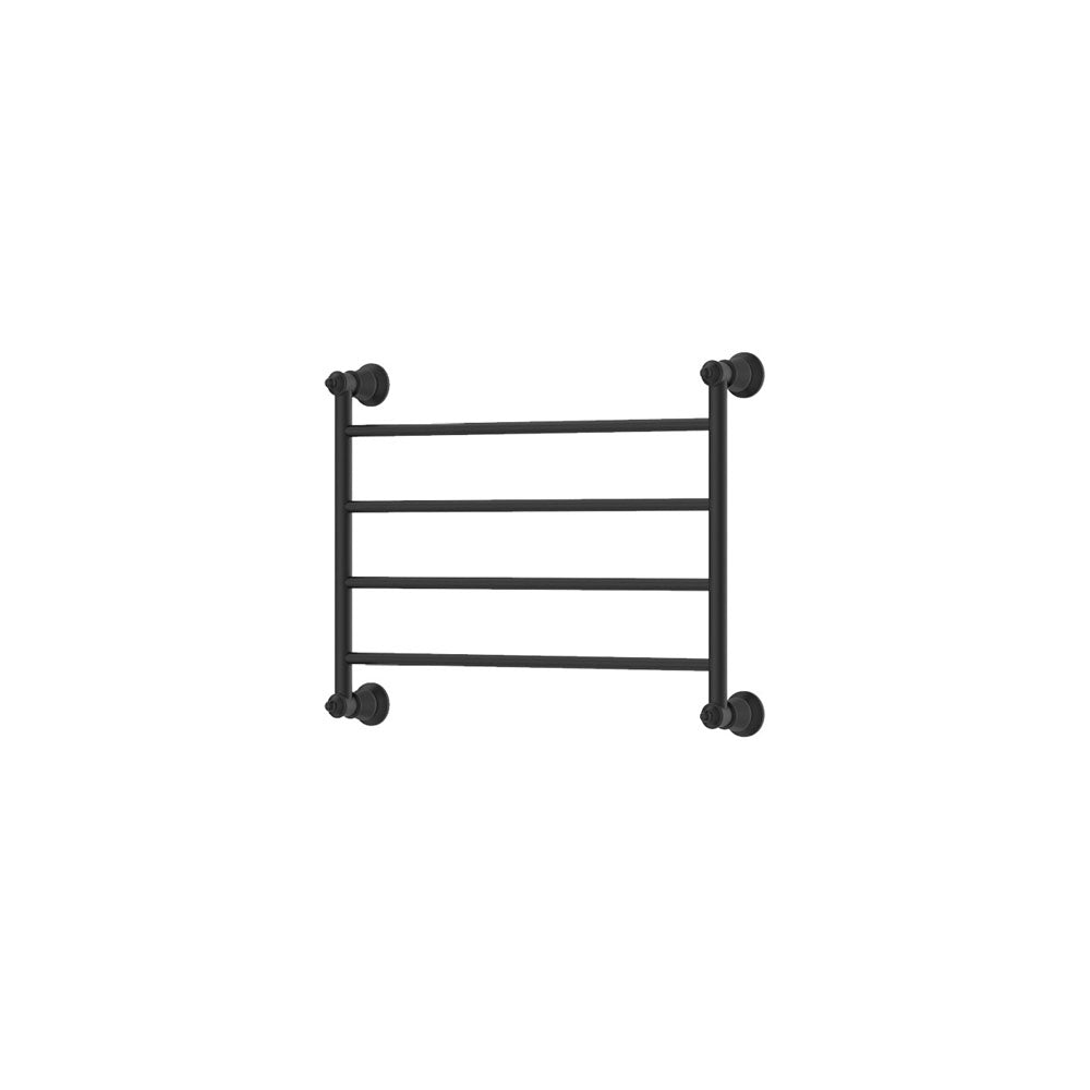 Lillian 600x450mm Heated Towel Rail, Matte Black