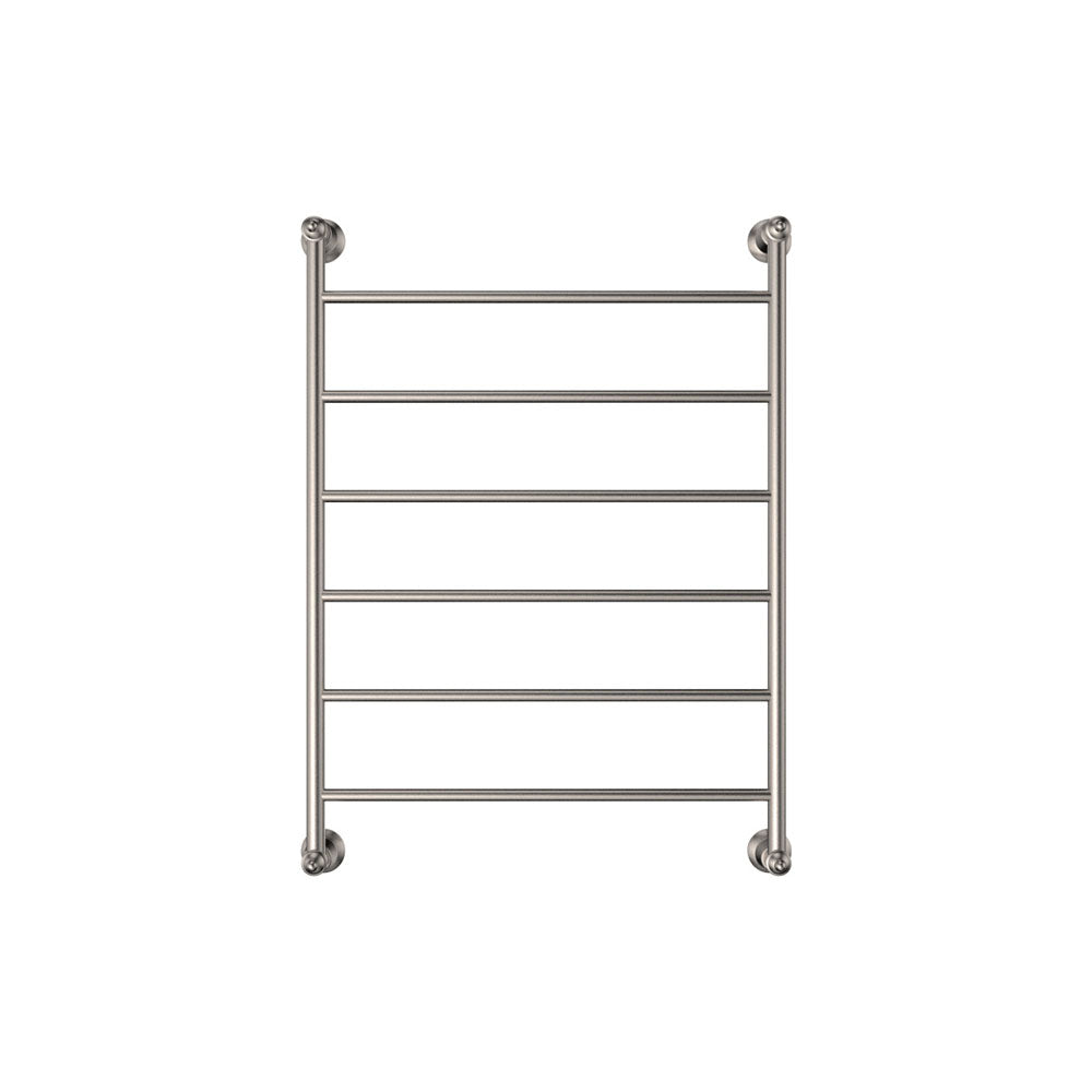 Lillian 600x800mm Heated Towel Rail, Brushed Nickel