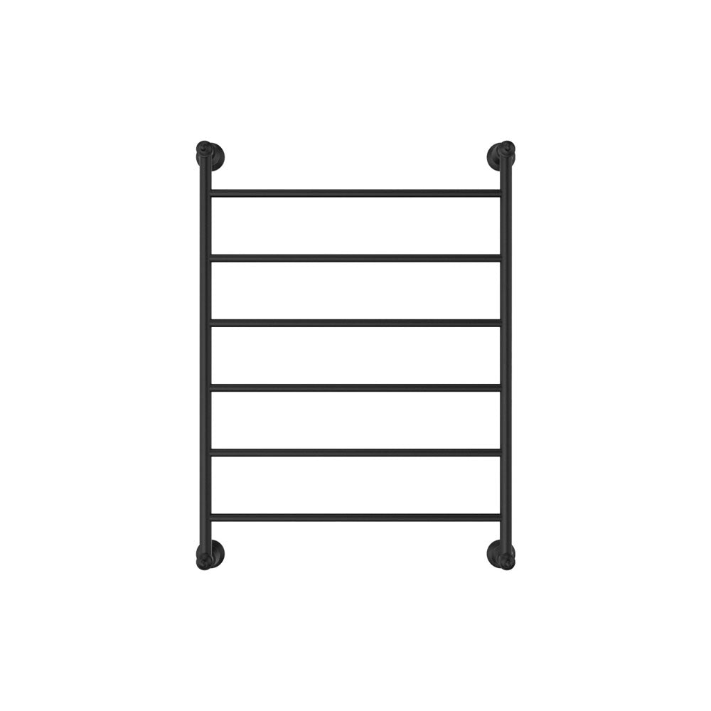 Lillian 600x800mm Heated Towel Rail, Matte Black