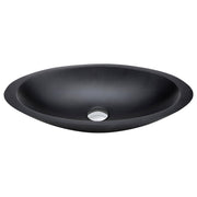 Bahama Solid Surface Above Counter Basin, Matte Black