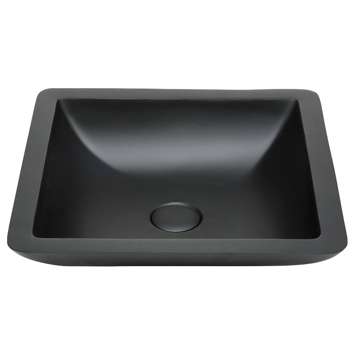 Classique 420 Solid Surface Above Counter Basin, Matte Black