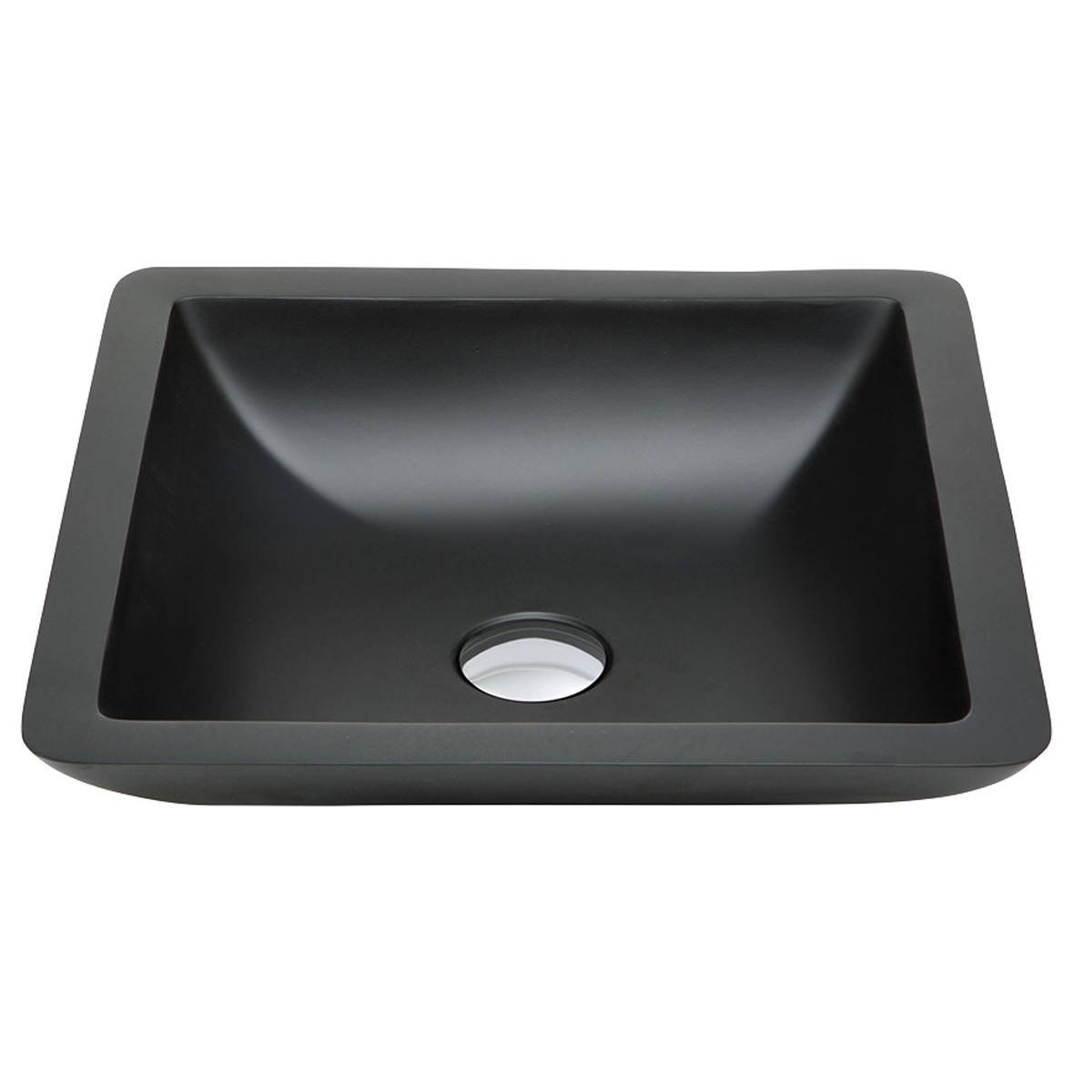 Classique 420 Solid Surface Above Counter Basin, Matte Black