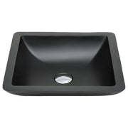 Classique 420 Solid Surface Above Counter Basin, Matte Black