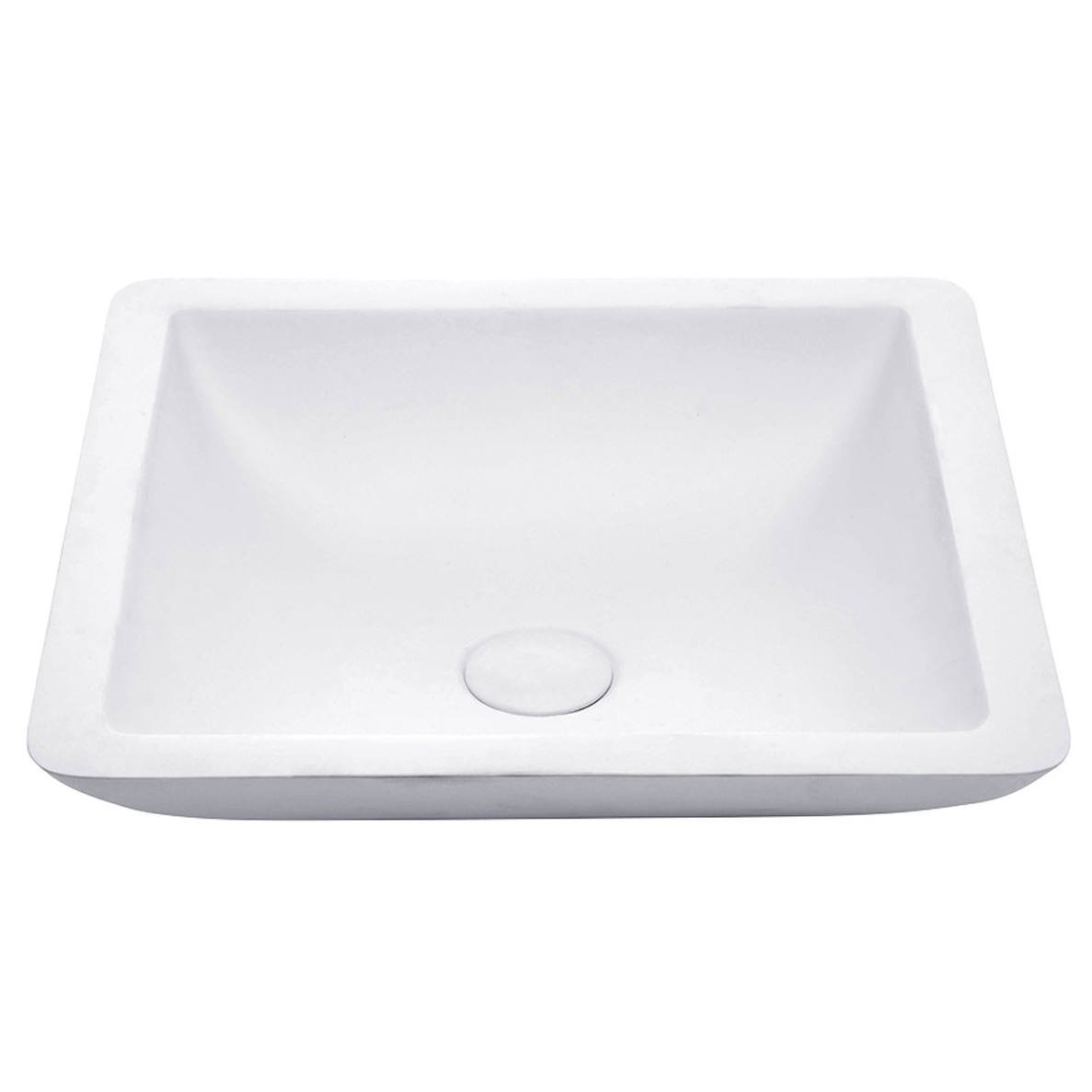 Classique 420 Solid Surface Above Counter Basin, Matte White