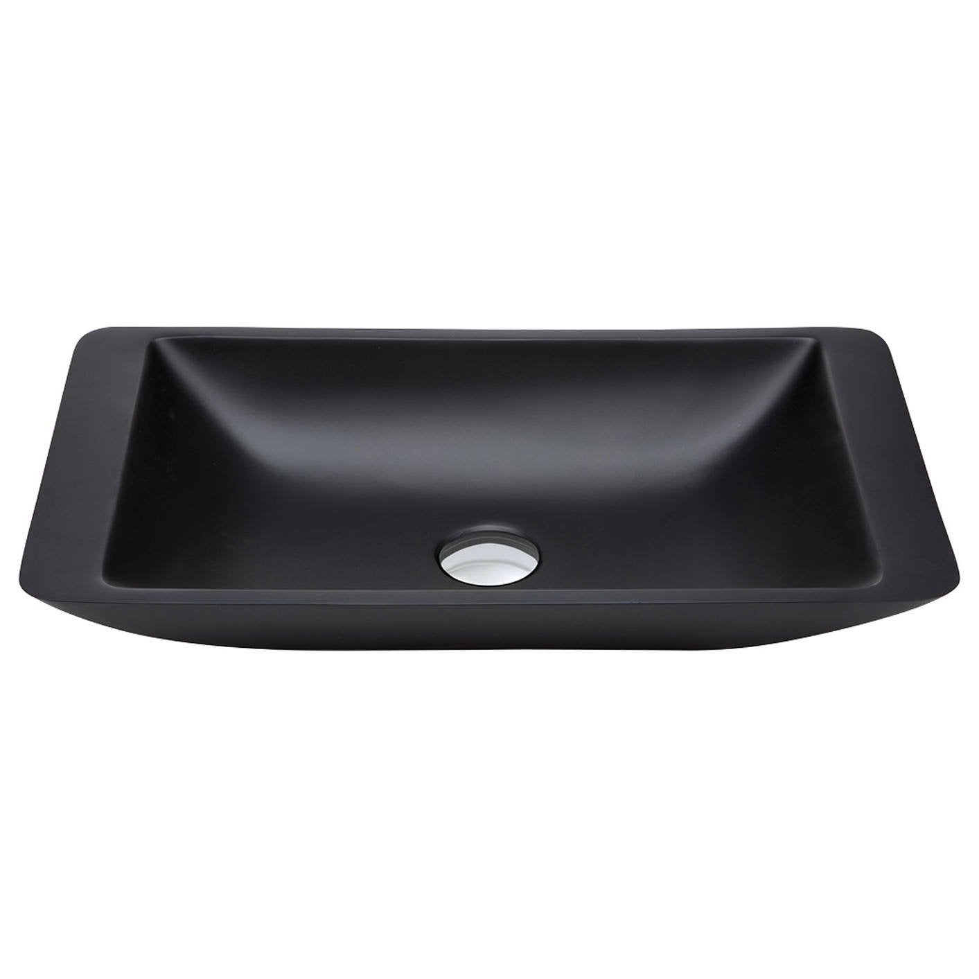 Classique 600 Solid Surface Above Counter Basin, Matte Black